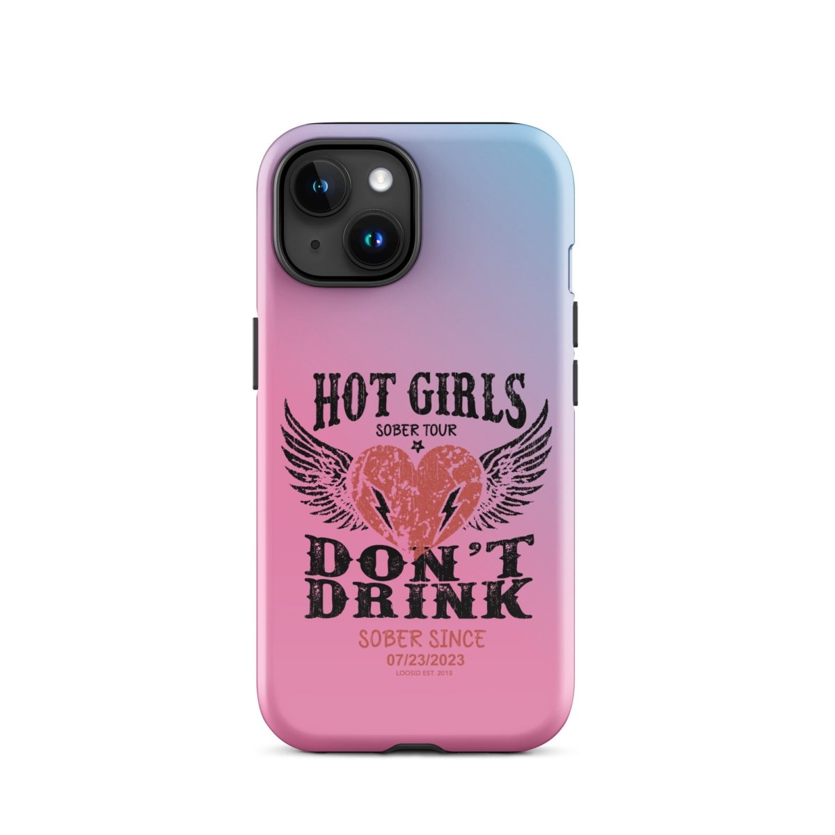 Hot Girls Don't Drink Recovery Phone Case side view (view 16)