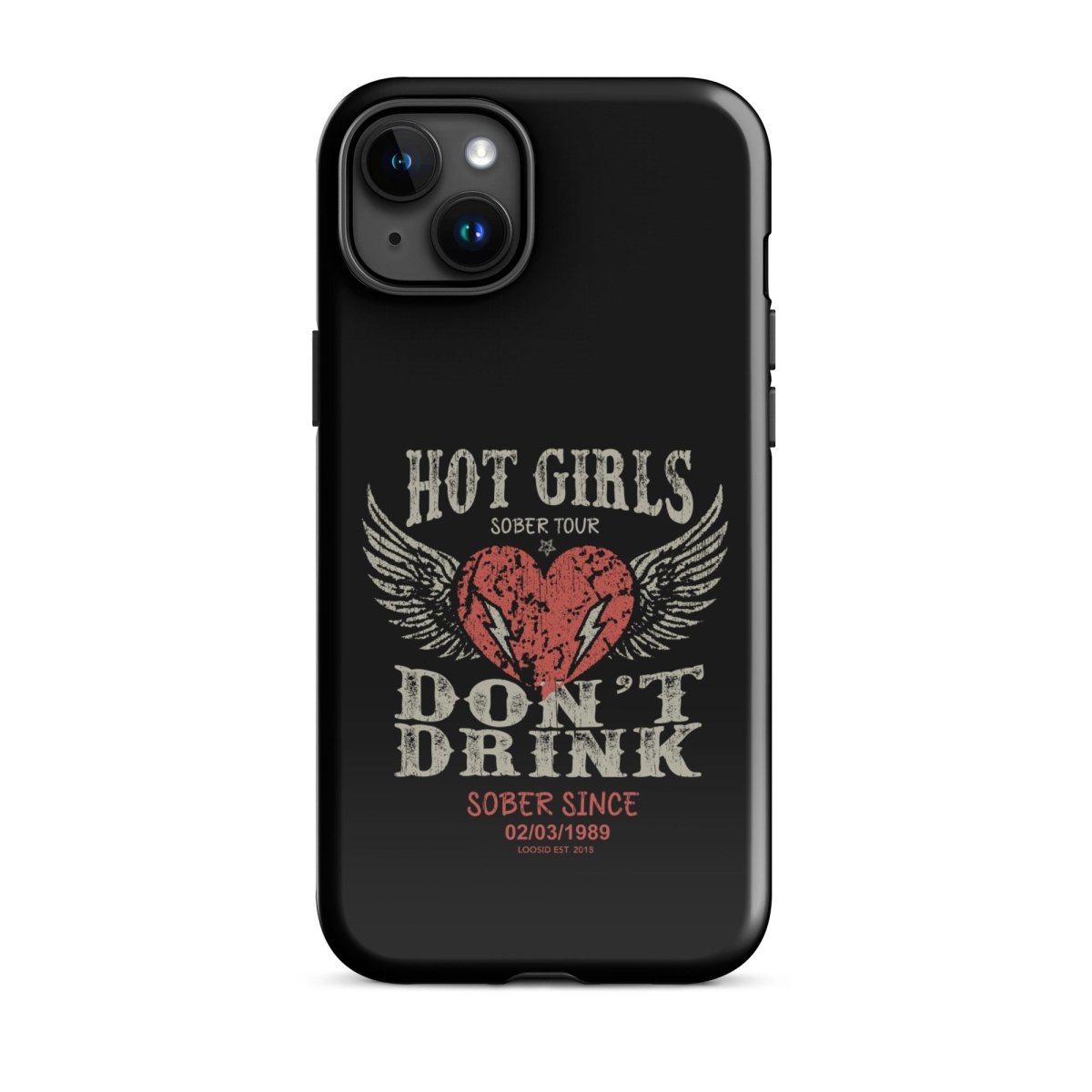Hot Girls Don't Drink Recovery Phone Case back view (view 17)