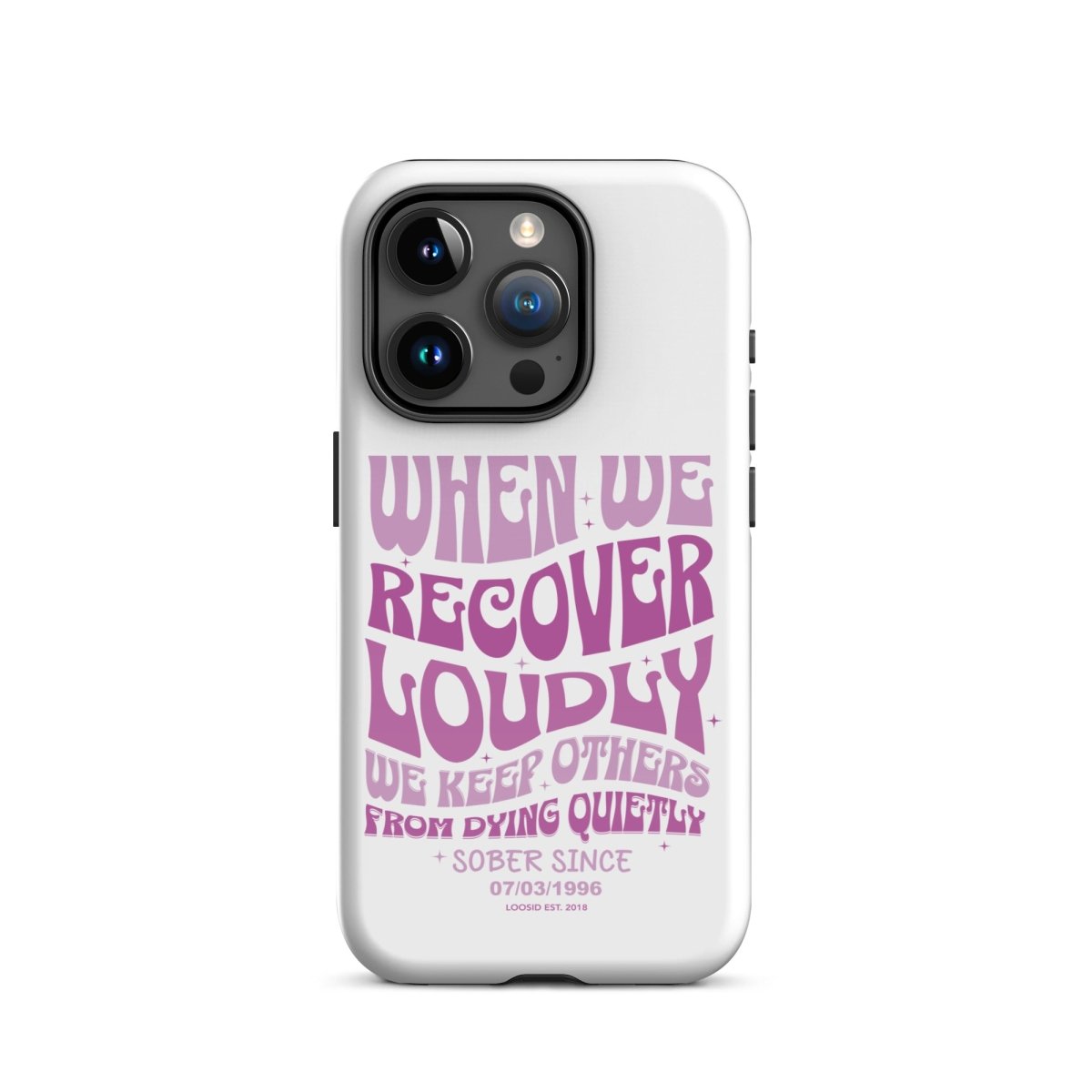 When We Recover Loud Recovery Phone Case packaging detail (view 18)