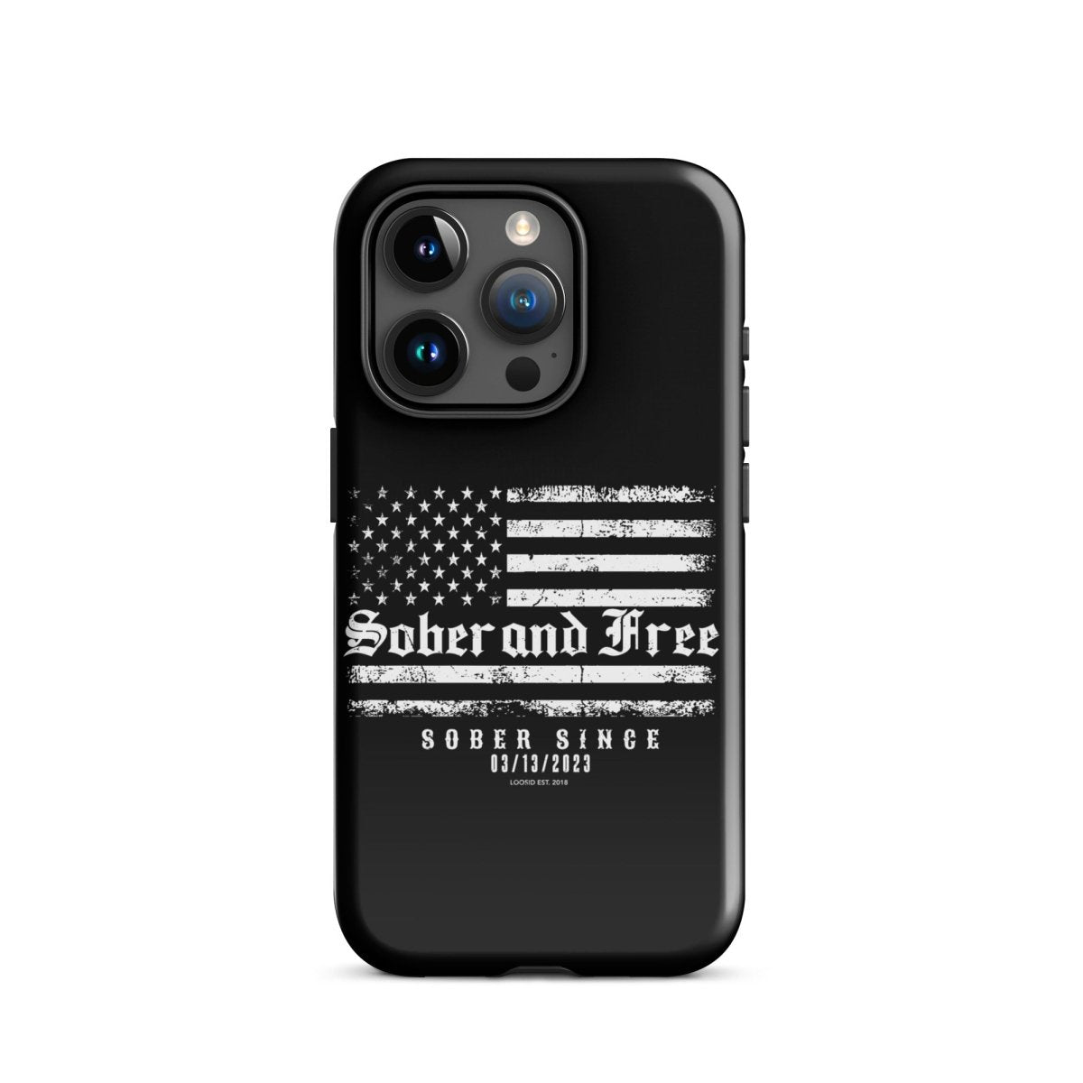 Sober and Free Recovery Phone Case fit detail (view 19)