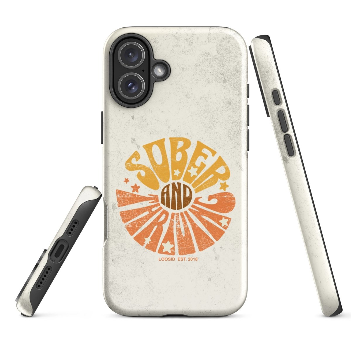 Sober & Thriving Recovery Phone Case close-up view (view 22)