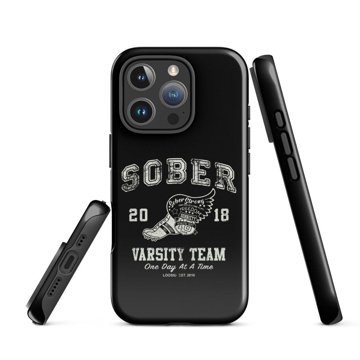 Varsity Recovery Phone Case flat lay styled image (view 23)