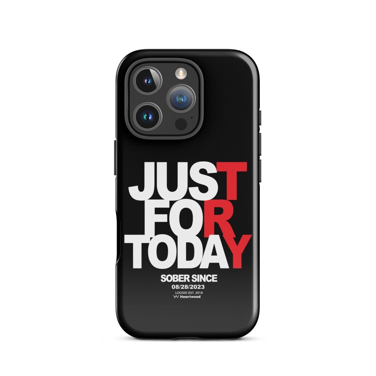 Just For Today Recovery Phone Case flat lay styled image (view 23)