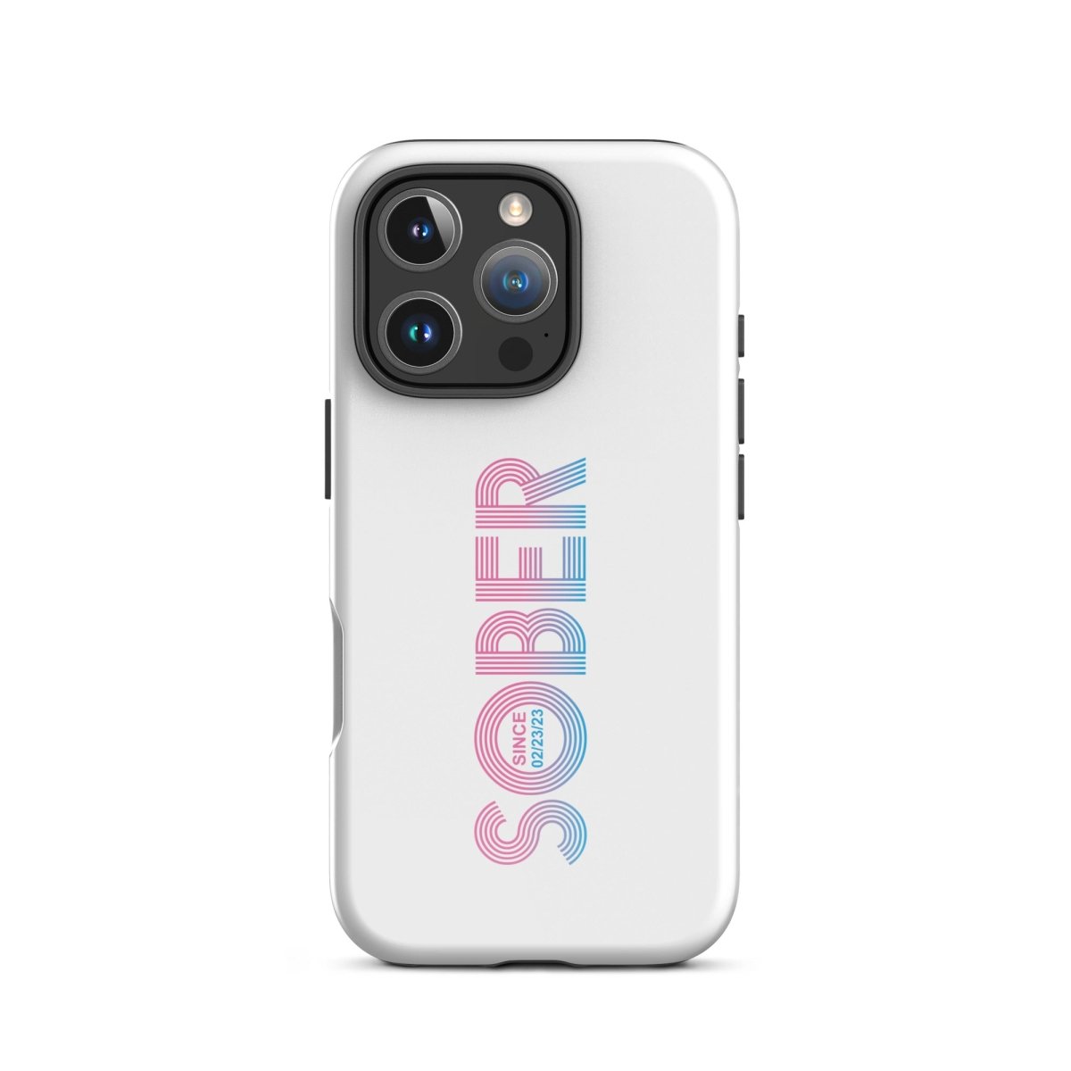 Sober Since Recovery Phone Case close-up view (view 22)