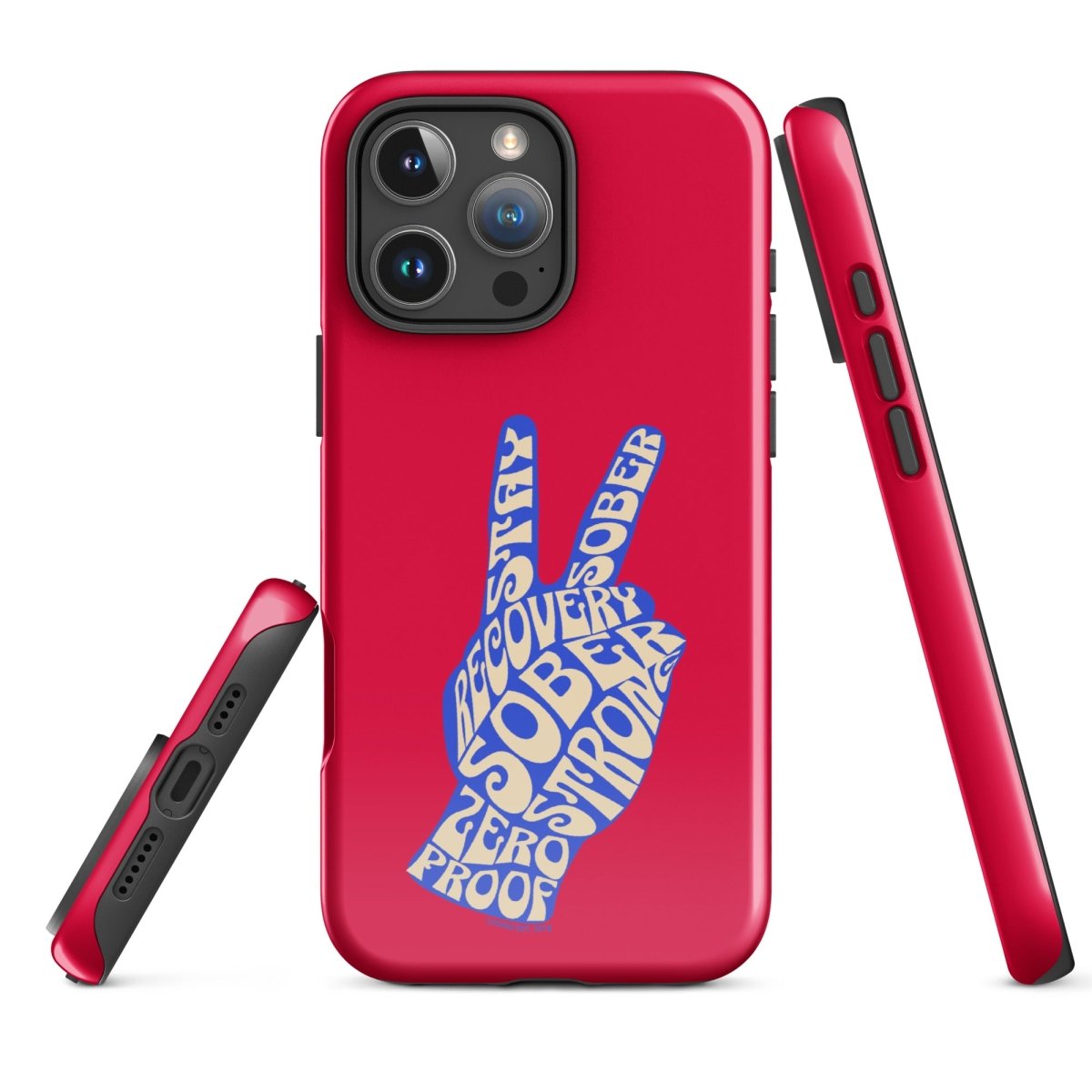 Peace & Sober Recovery Phone Case graphic detail (view 24)