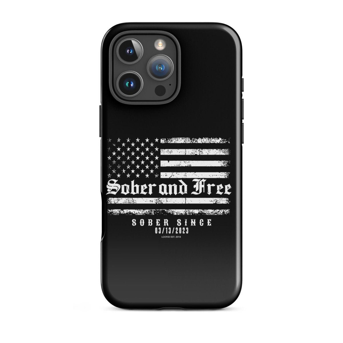 Sober and Free Recovery Phone Case graphic detail (view 24)