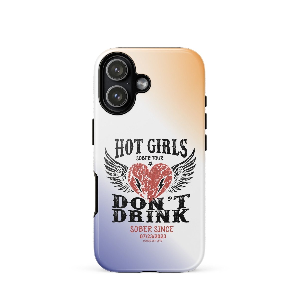 Hot Girls Don't Drink Recovery Phone Case lifestyle view (view 25)
