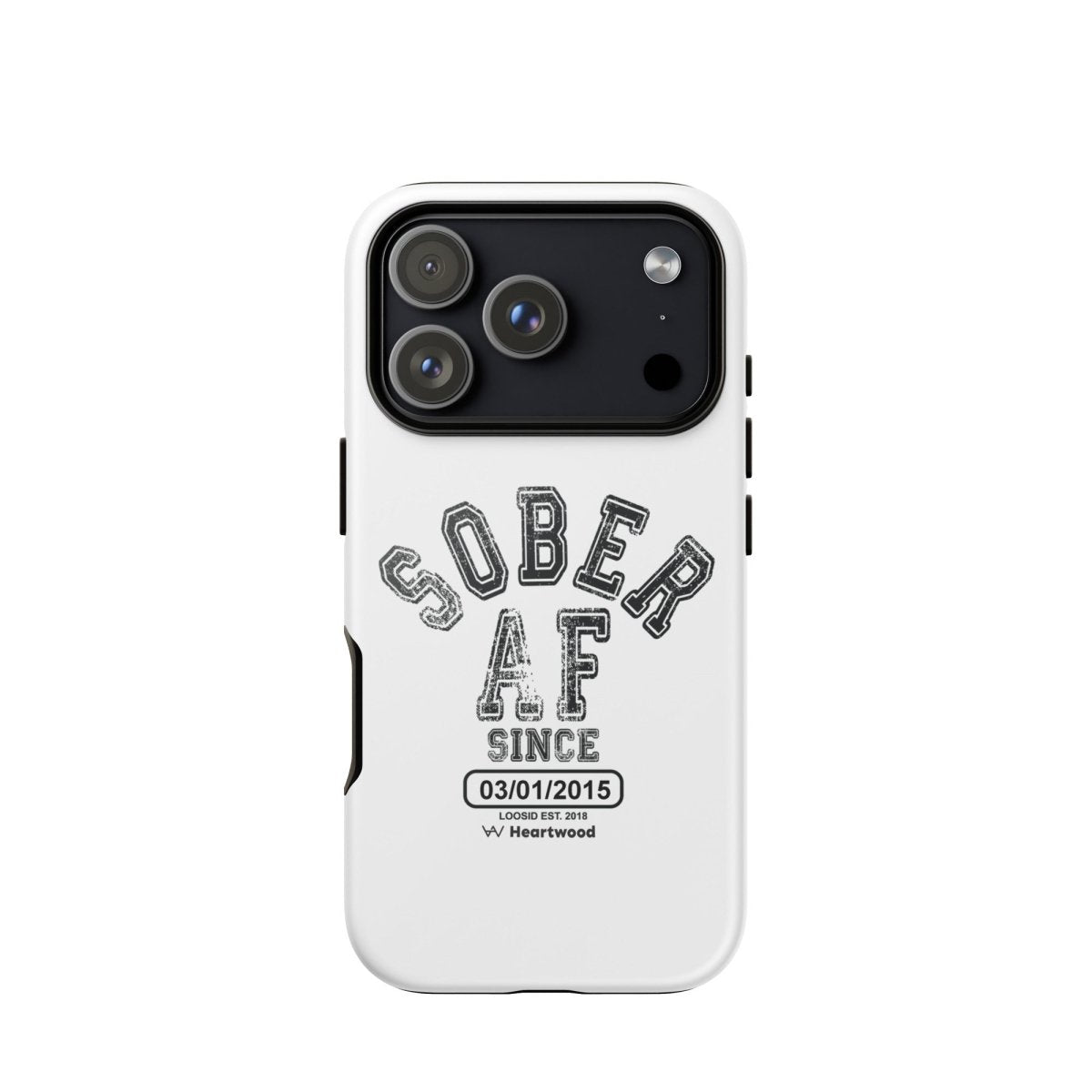 Sober AF Recovery Phone Case side view (view 26)
