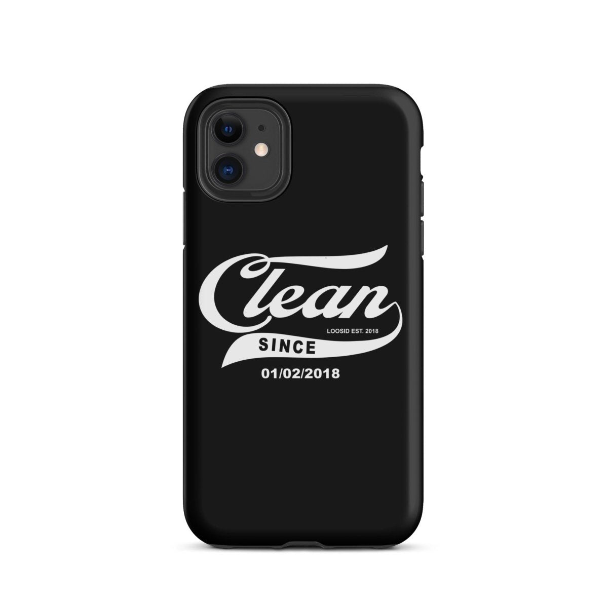 Loosid Clean Since Recovery Phone Case featuring the design