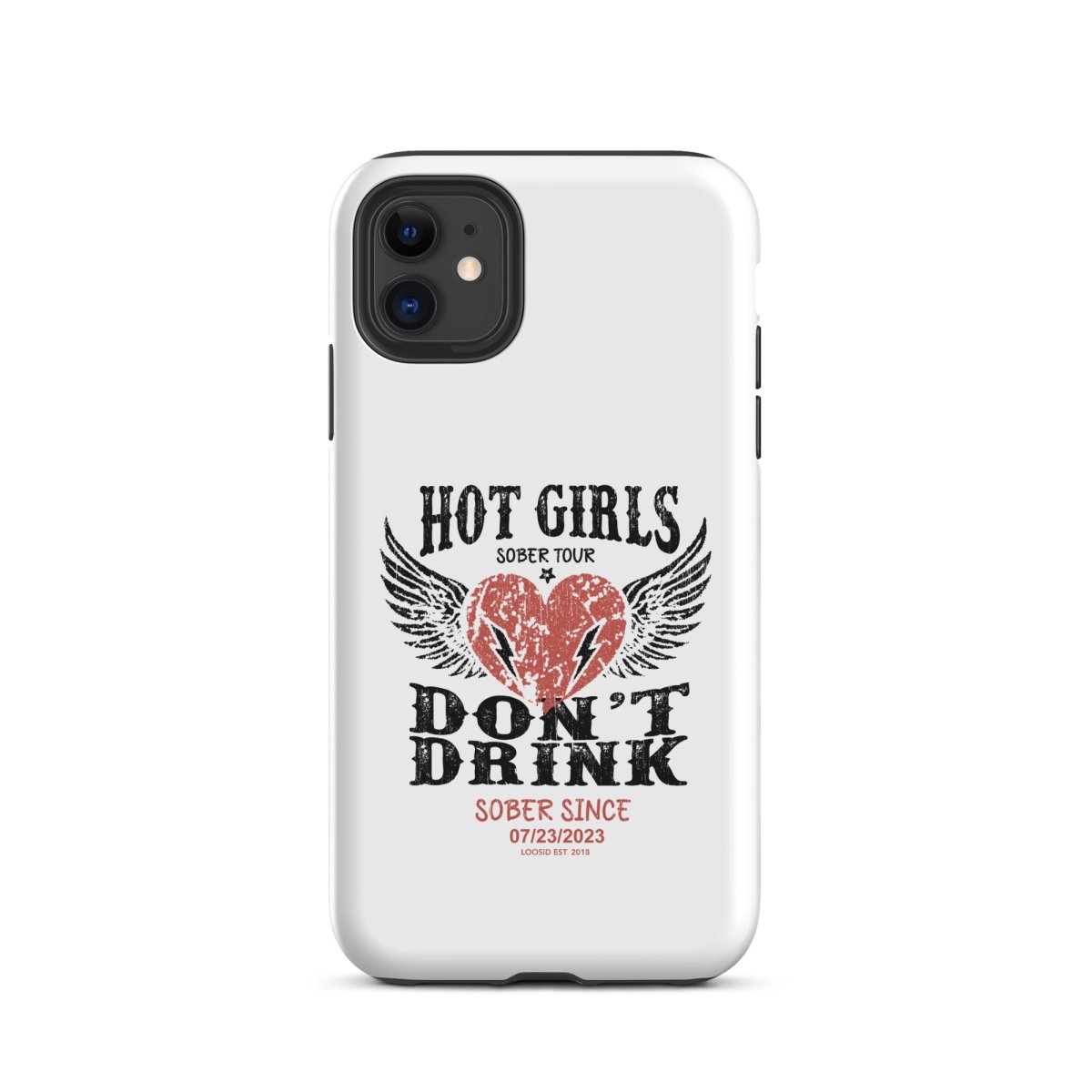 Loosid Hot Girls Don't Drink Recovery Phone Case featuring the design
