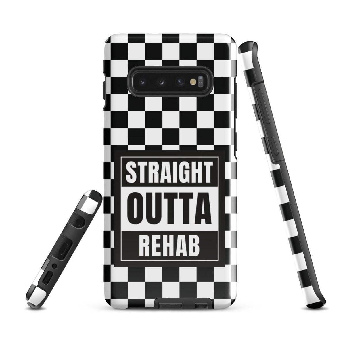Straight Outta Rehab Recovery Phone Case lifestyle view (view 5)