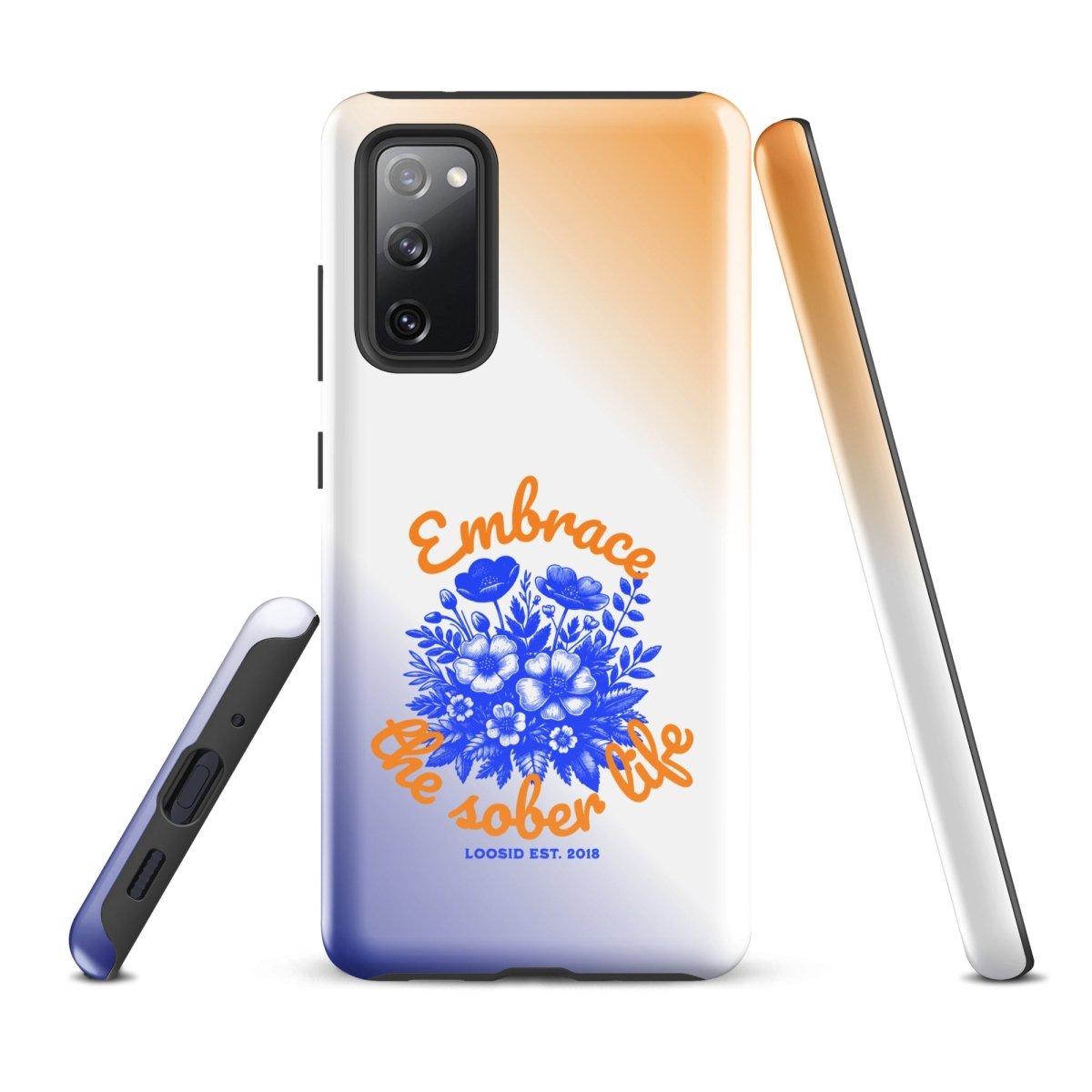 Embrace The Sober Life Recovery Phone Case back view (view 7)