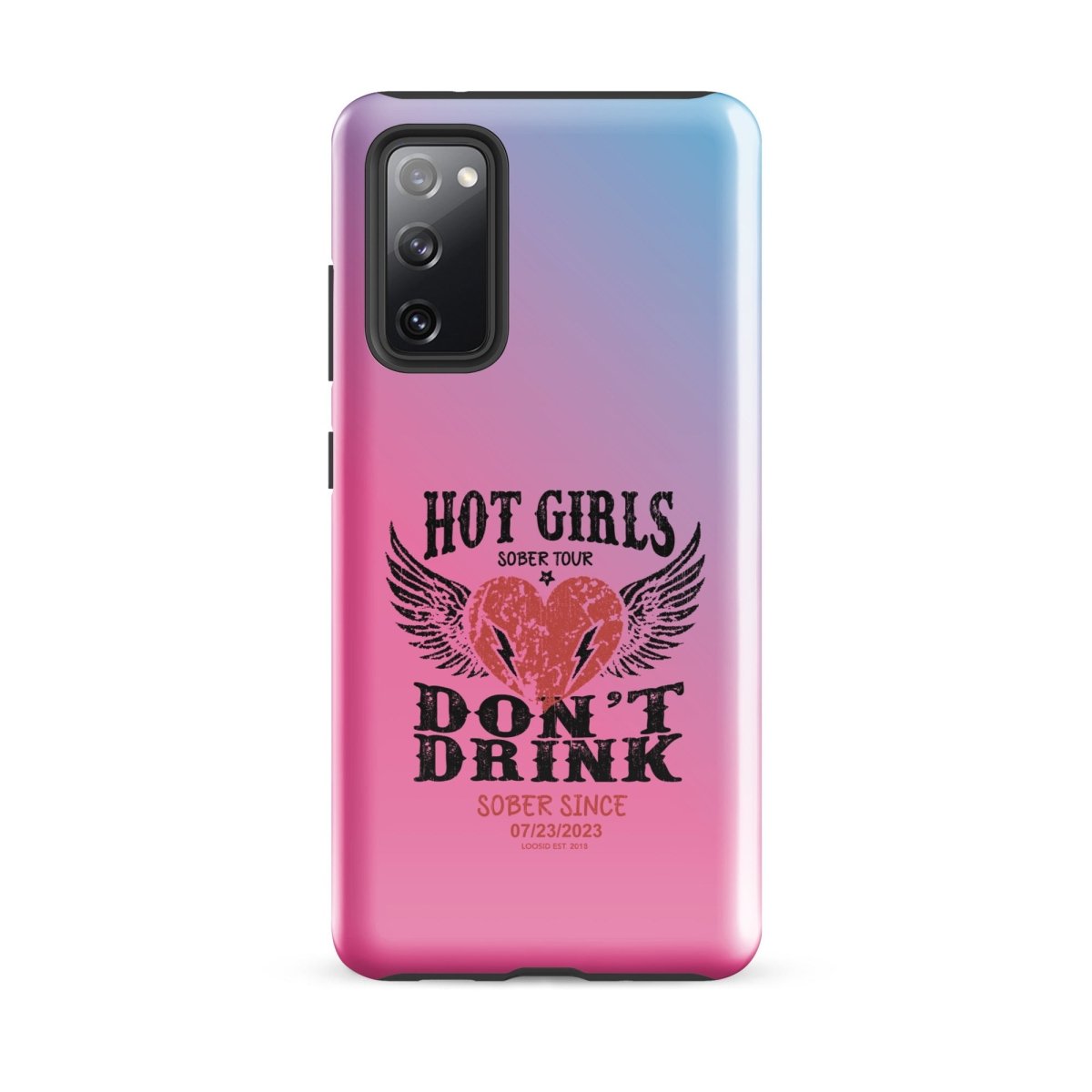 Loosid Hot Girls don't Drink Recovery Phone Case featuring the design