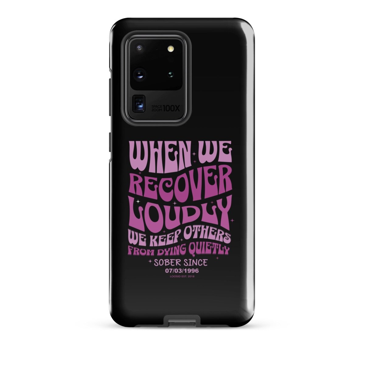 When we recover loudly Recovery Phone Case graphic detail (view 4)