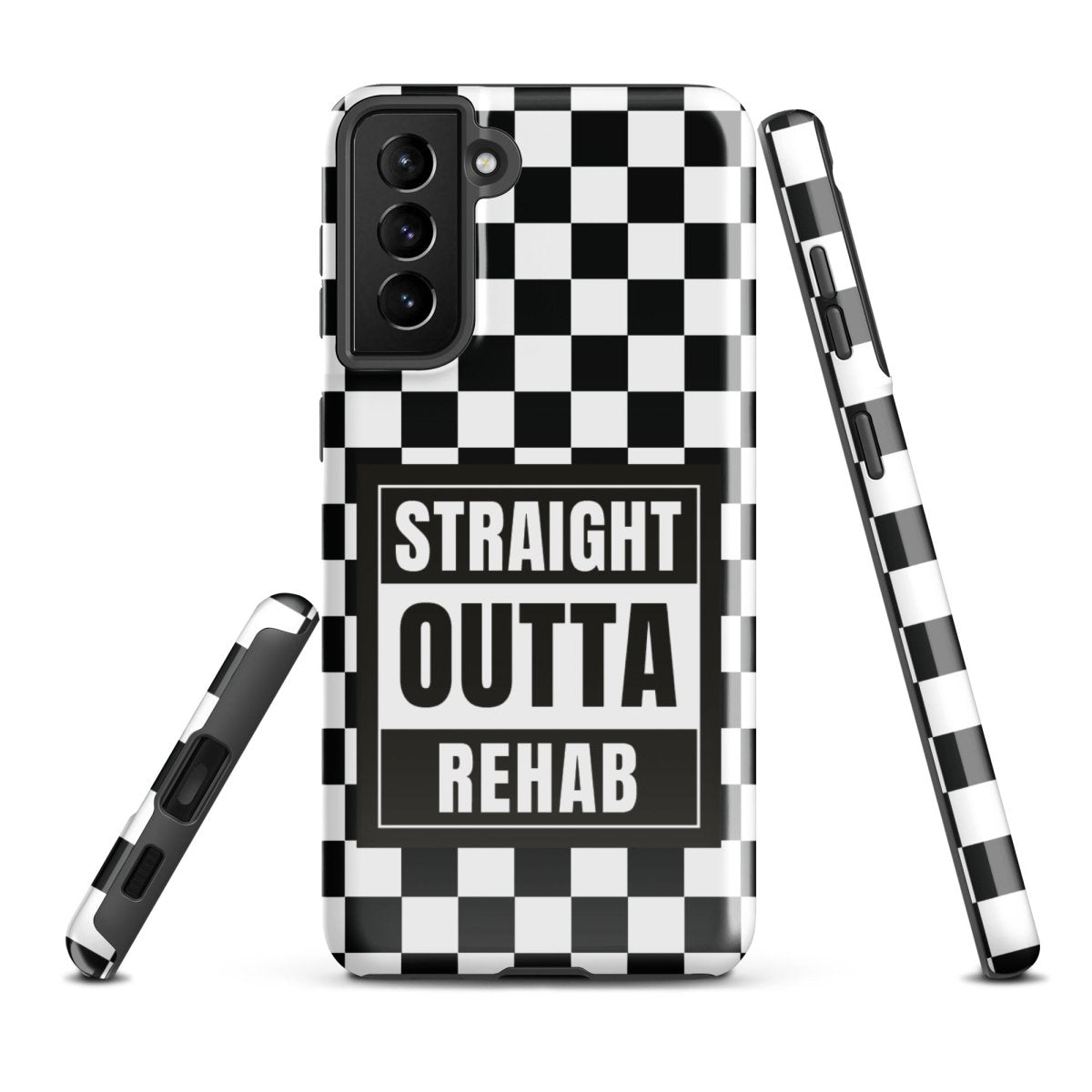 Straight Outta Rehab Recovery Phone Case featuring the design (view 11)
