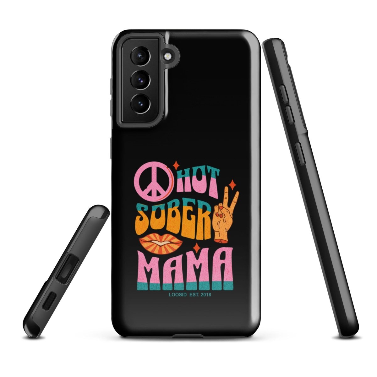 Hot Sober Mama Recovery Phone Case featuring the design (view 11)