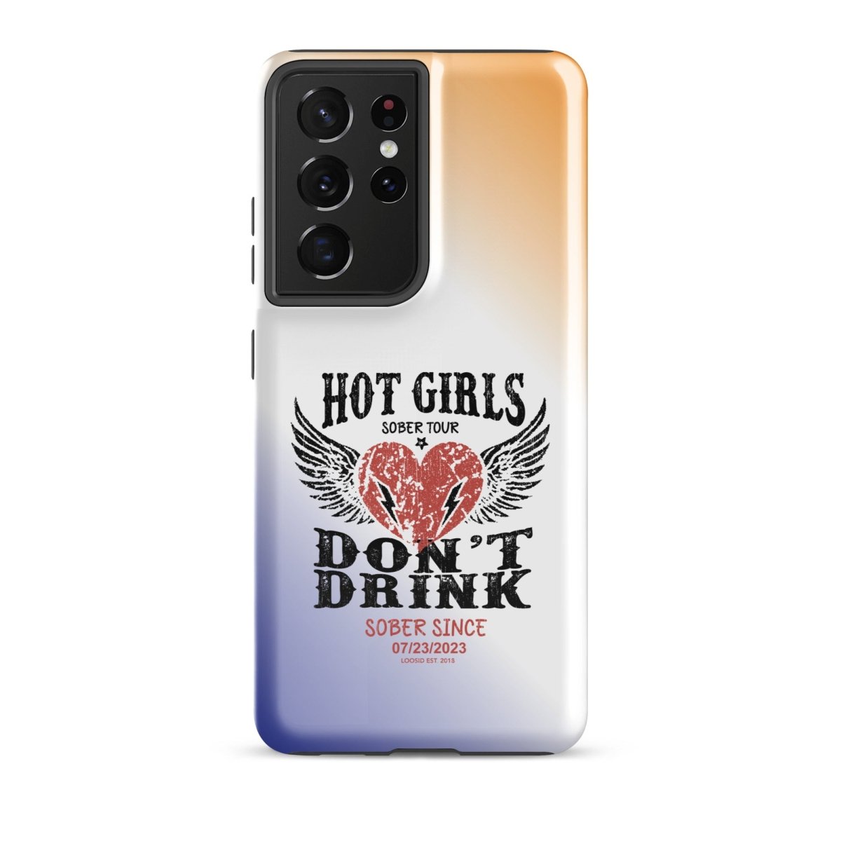 Hot Girls Don't Drink Recovery Phone Case back view (view 7)