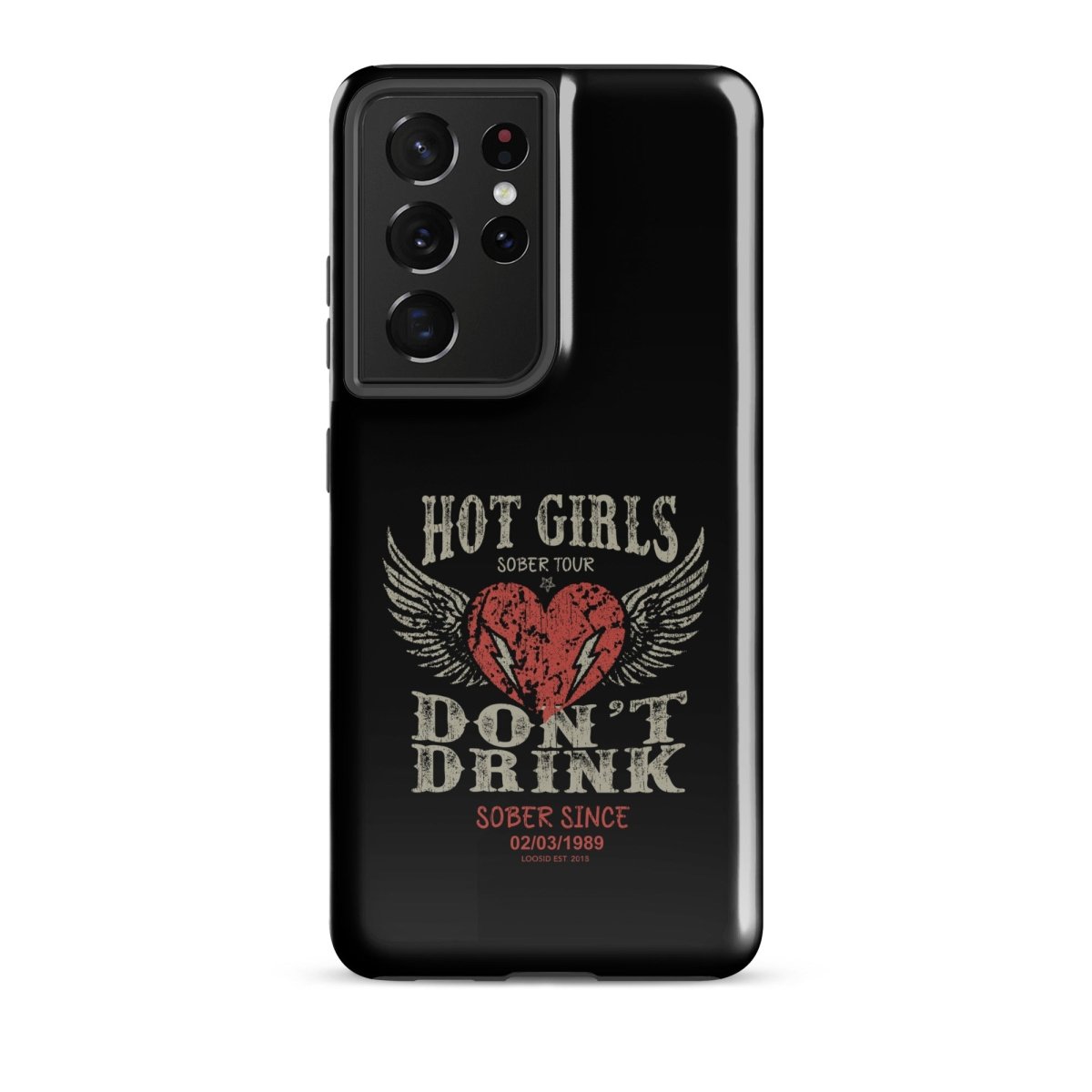 Hot Girls Don't Drink Recovery Phone Case back view (view 7)