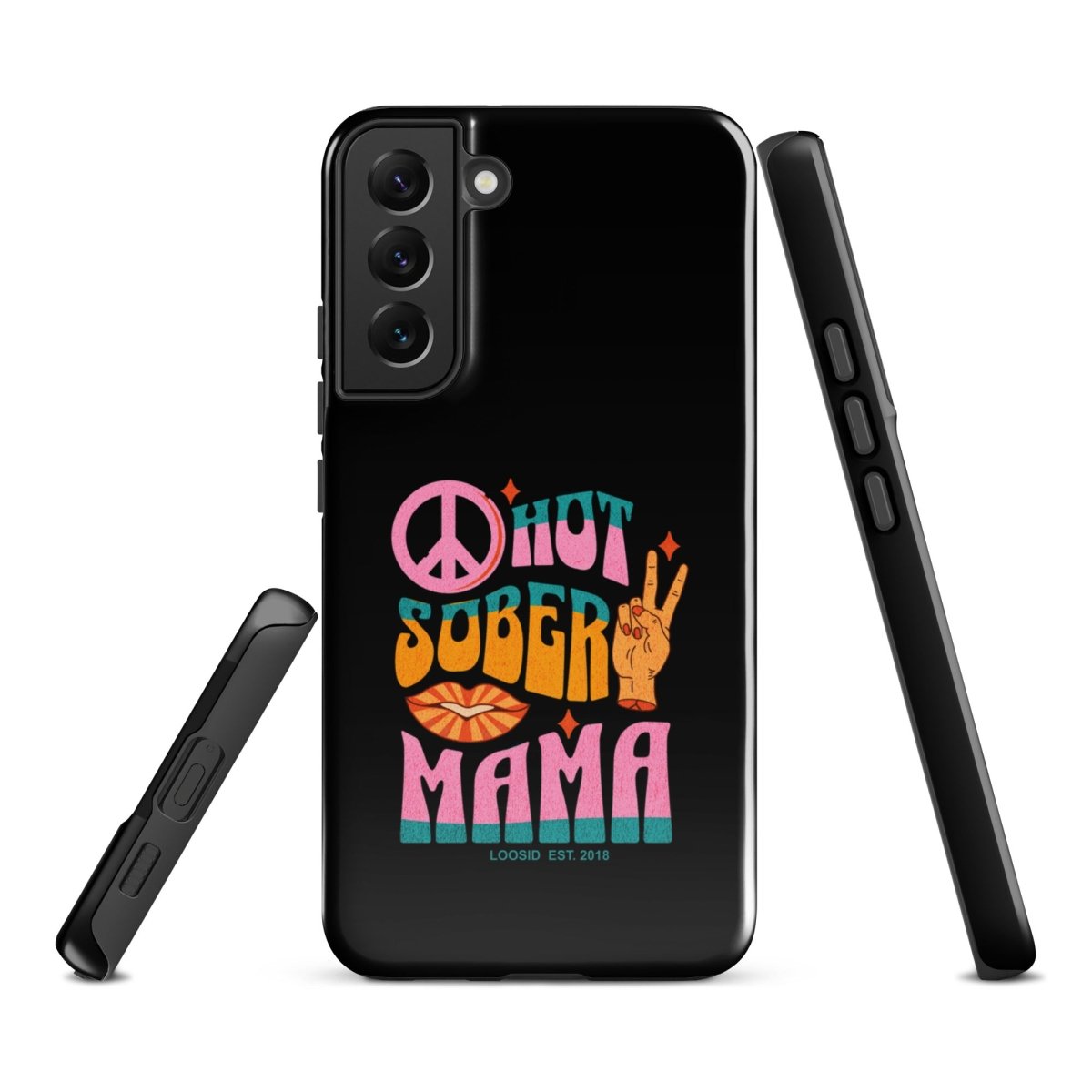 Hot Sober Mama Recovery Phone Case lifestyle view (view 15)