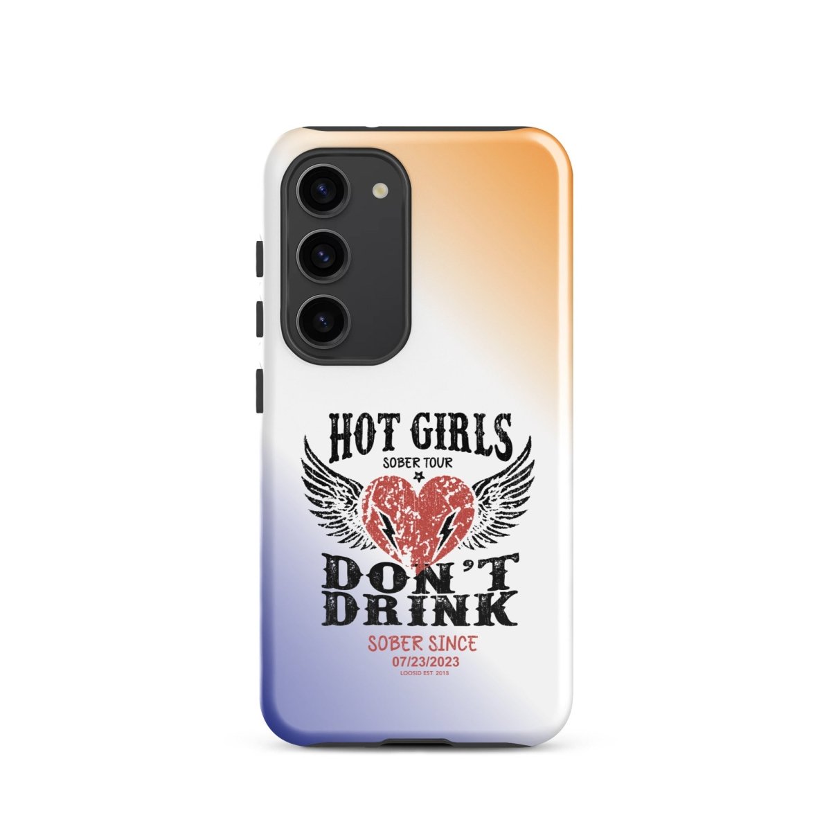 Hot Girls Don't Drink Recovery Phone Case graphic detail (view 14)