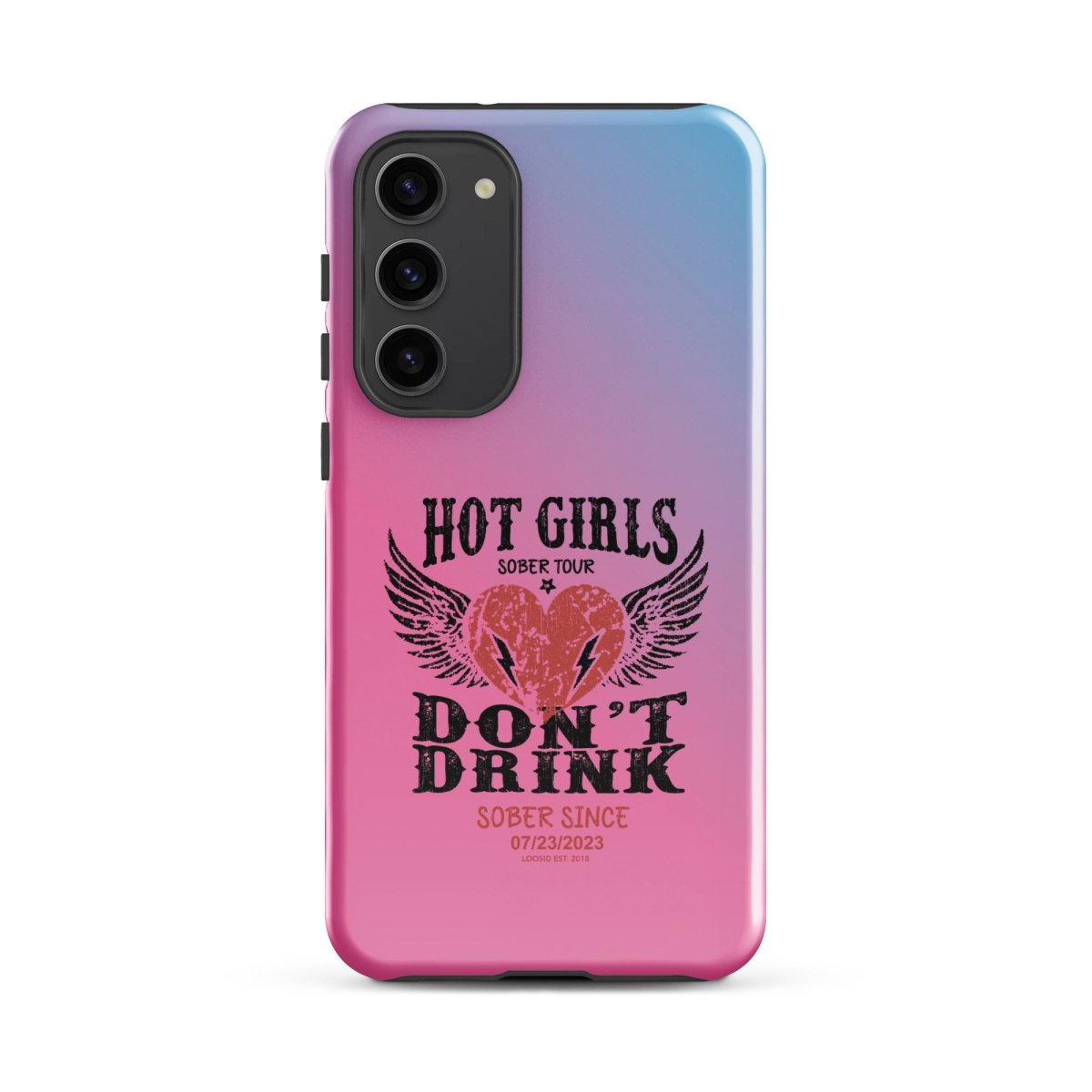 Hot Girls don't Drink Recovery Phone Case close-up view (view 12)