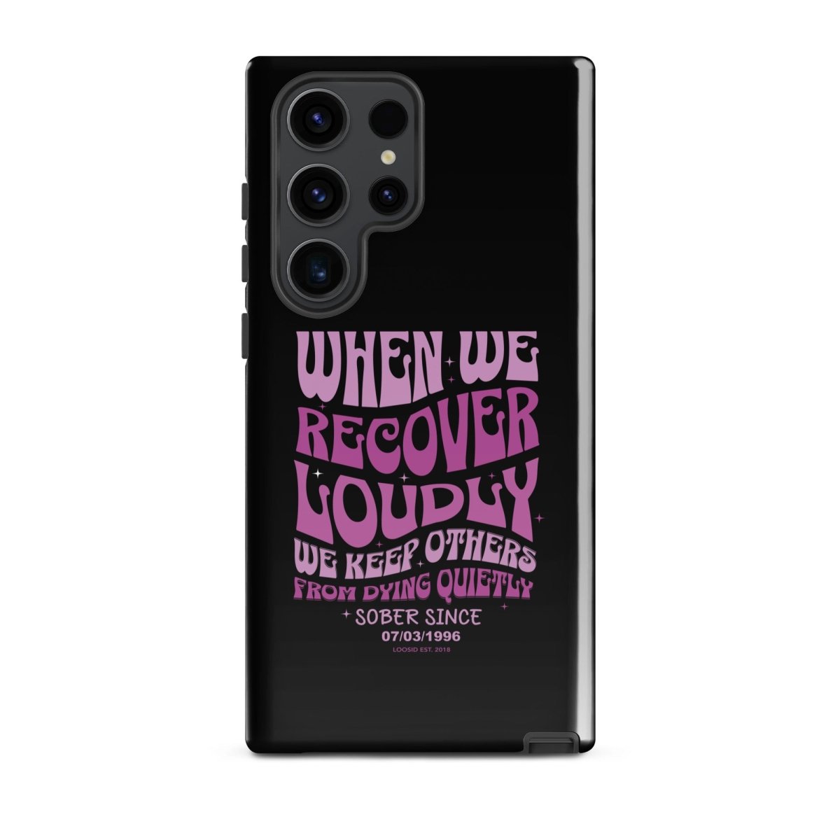 When we recover loudly Recovery Phone Case graphic detail (view 14)