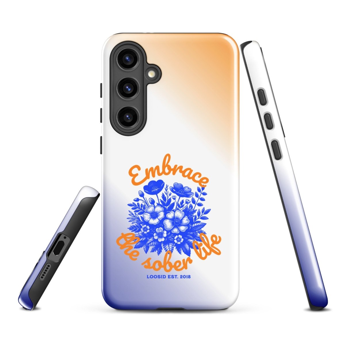Embrace The Sober Life Recovery Phone Case featuring the design (view 21)