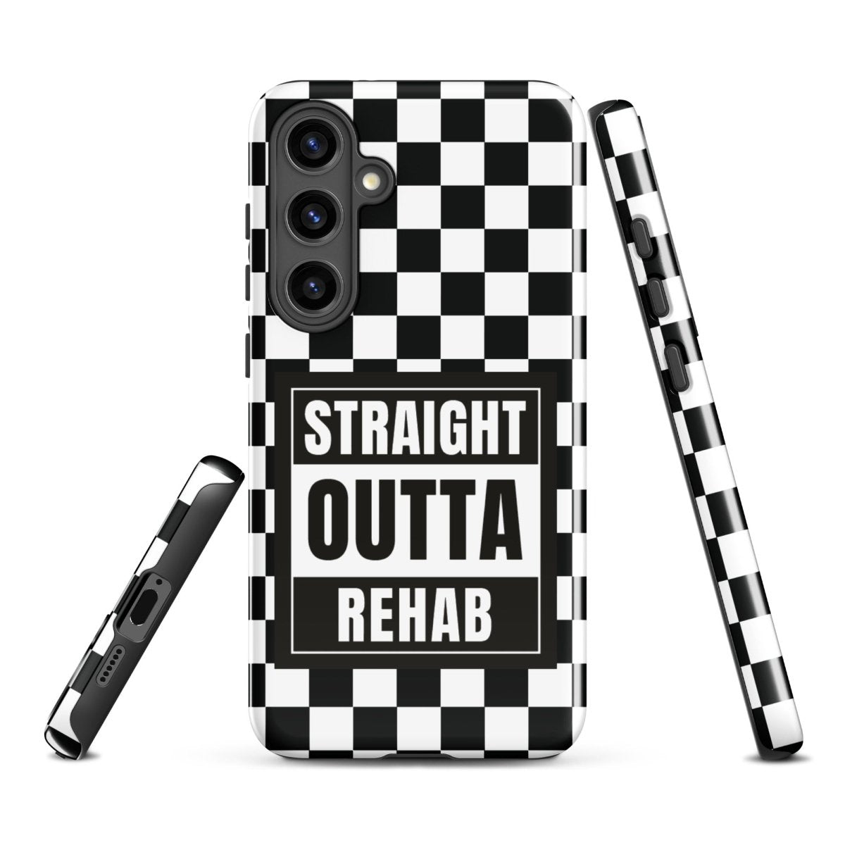 Straight Outta Rehab Recovery Phone Case featuring the design (view 21)