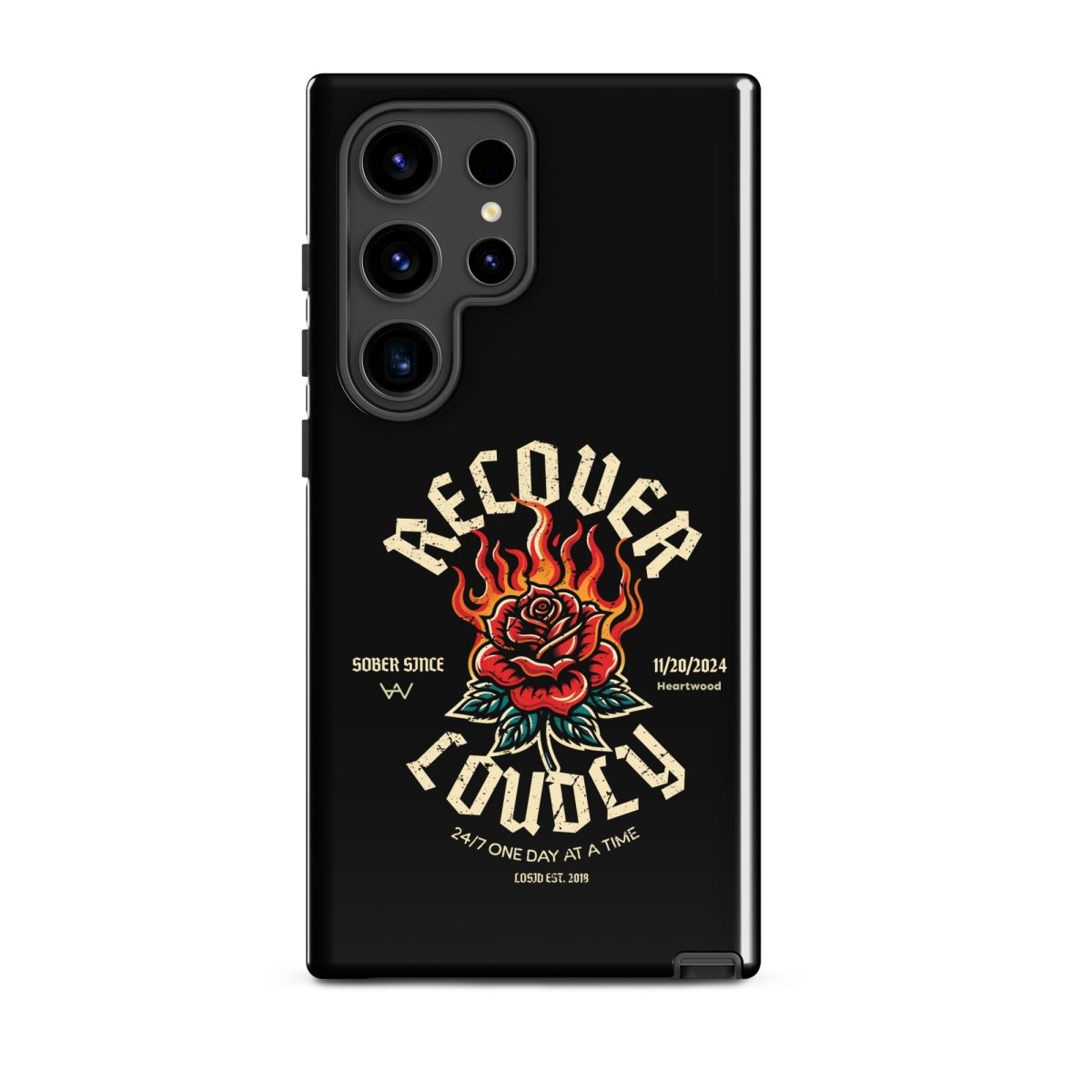 Recover Loudly Recovery Phone Case back view (view 17)