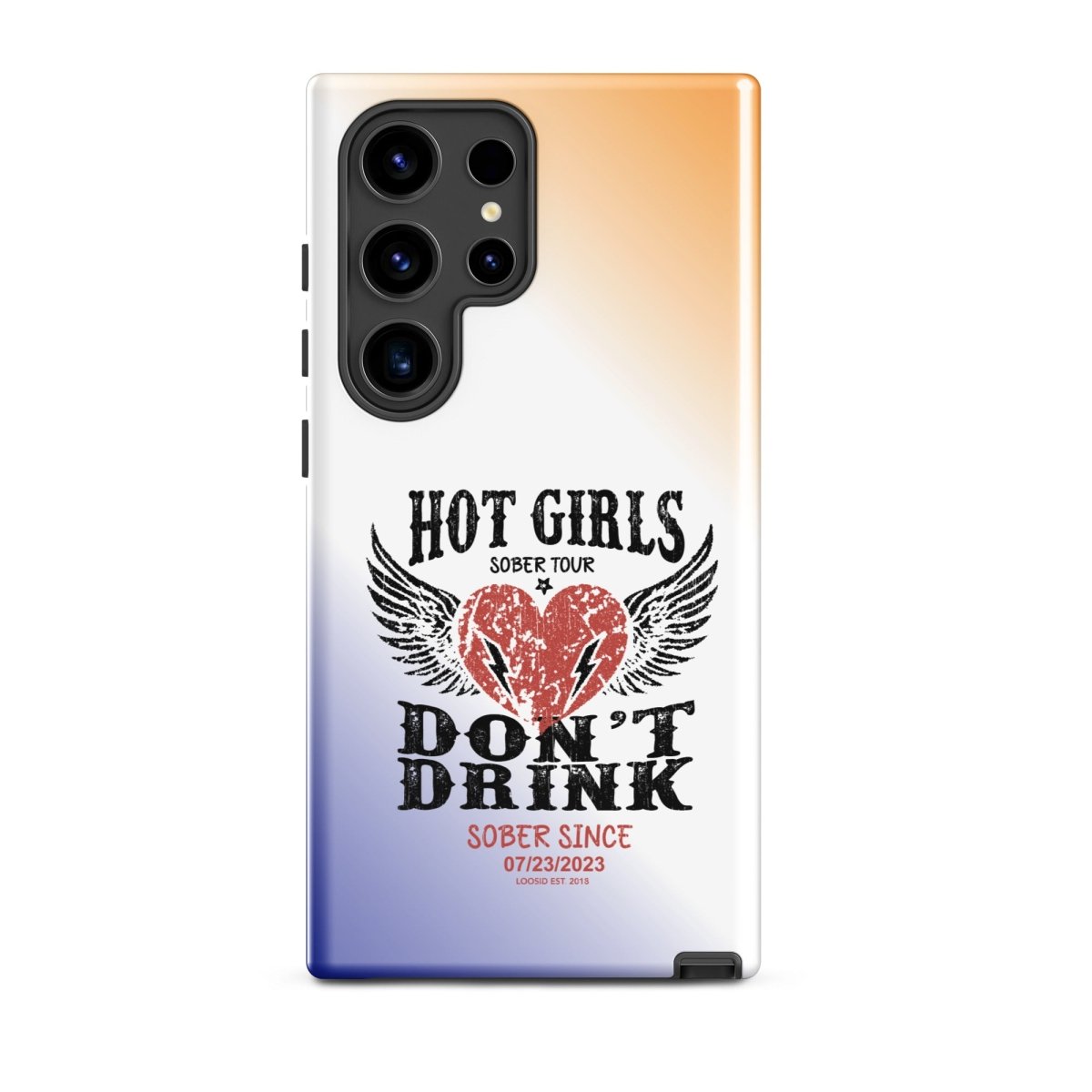 Hot Girls Don't Drink Recovery Phone Case back view (view 17)