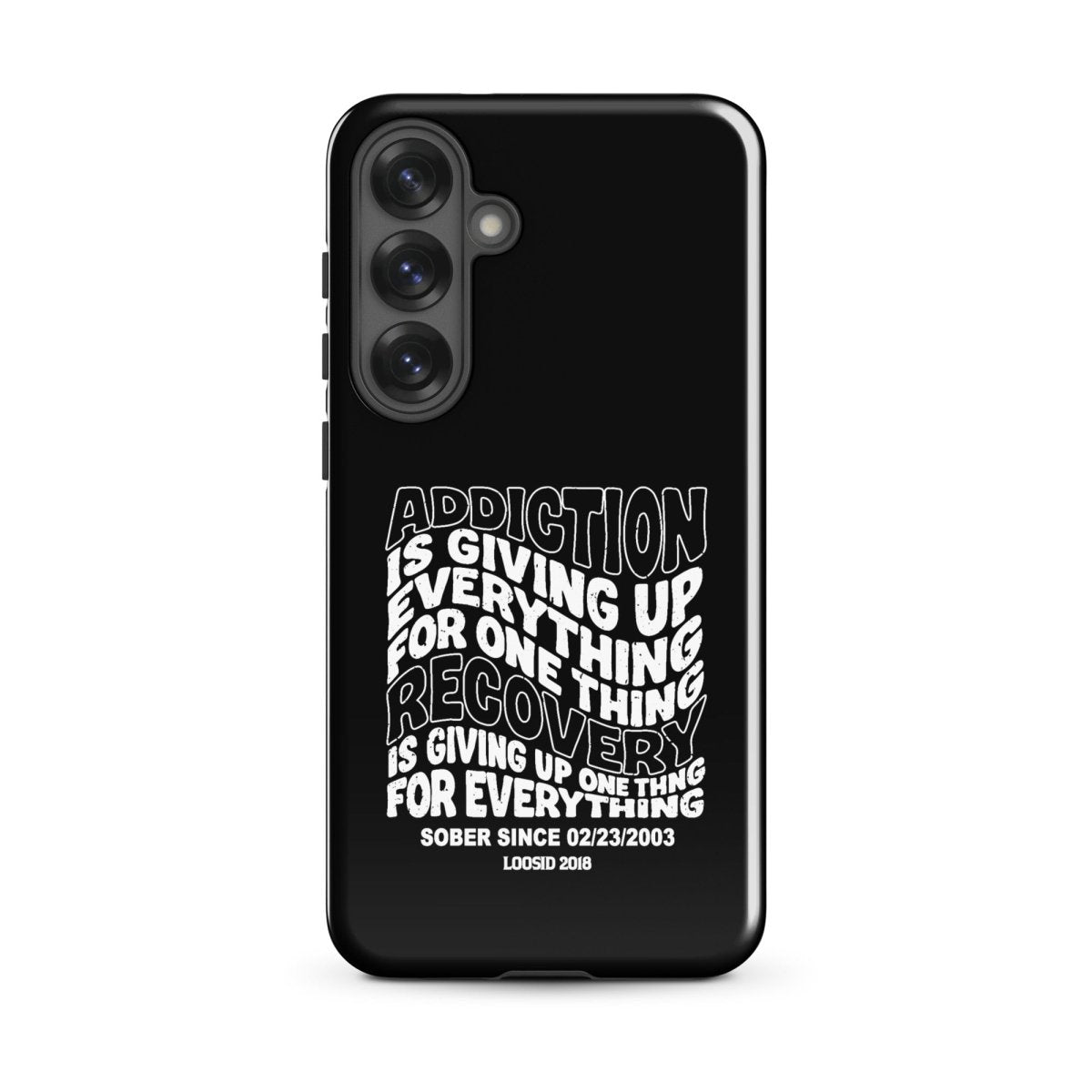 Addiction is Giving Up Recovery Phone Case fit detail (view 19)