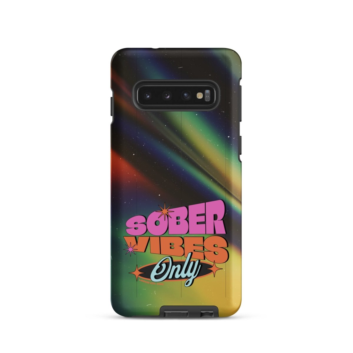 Sober Vibes Recovery Phone Case close-up view (view 2)