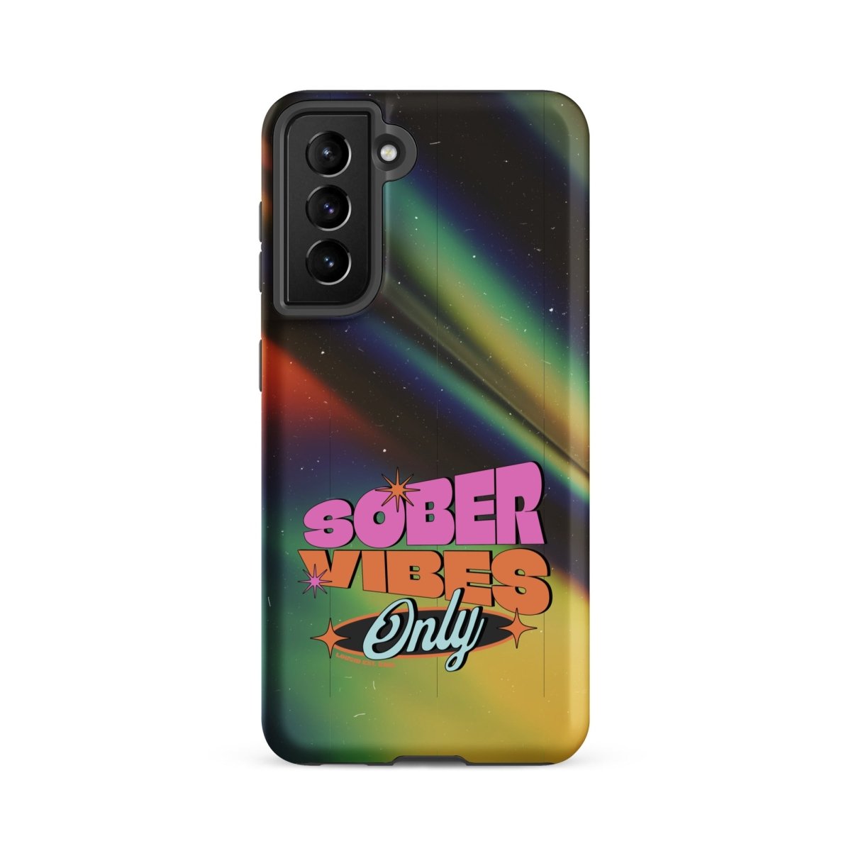 Sober Vibes Recovery Phone Case flat lay styled image (view 13)