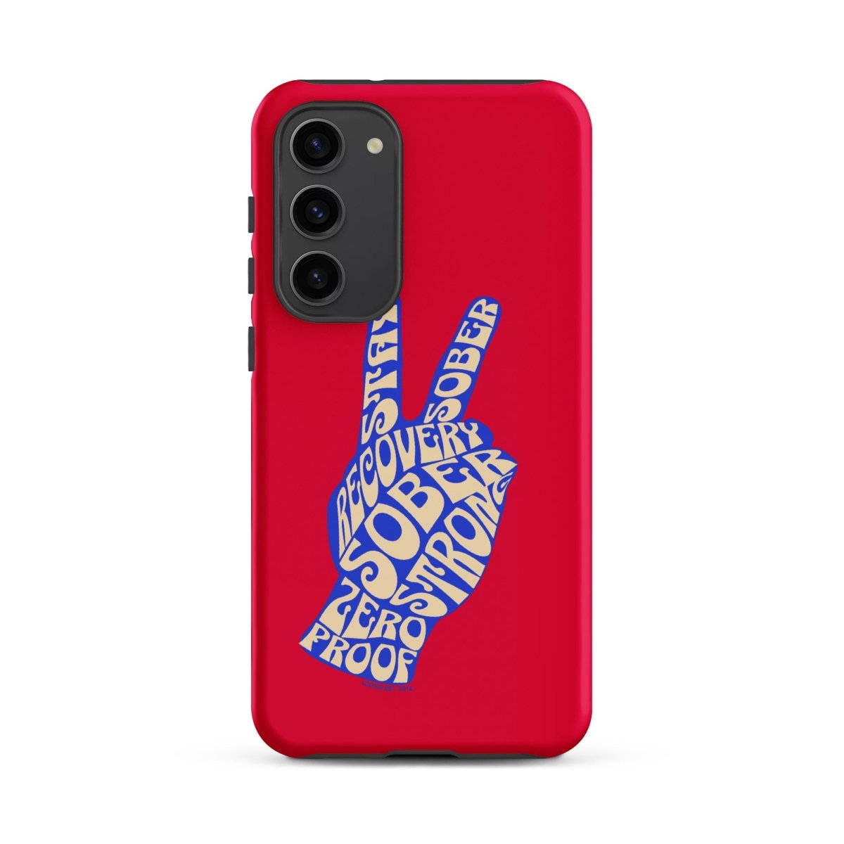 Peace & Sober Recovery Phone Case packaging detail (view 18)