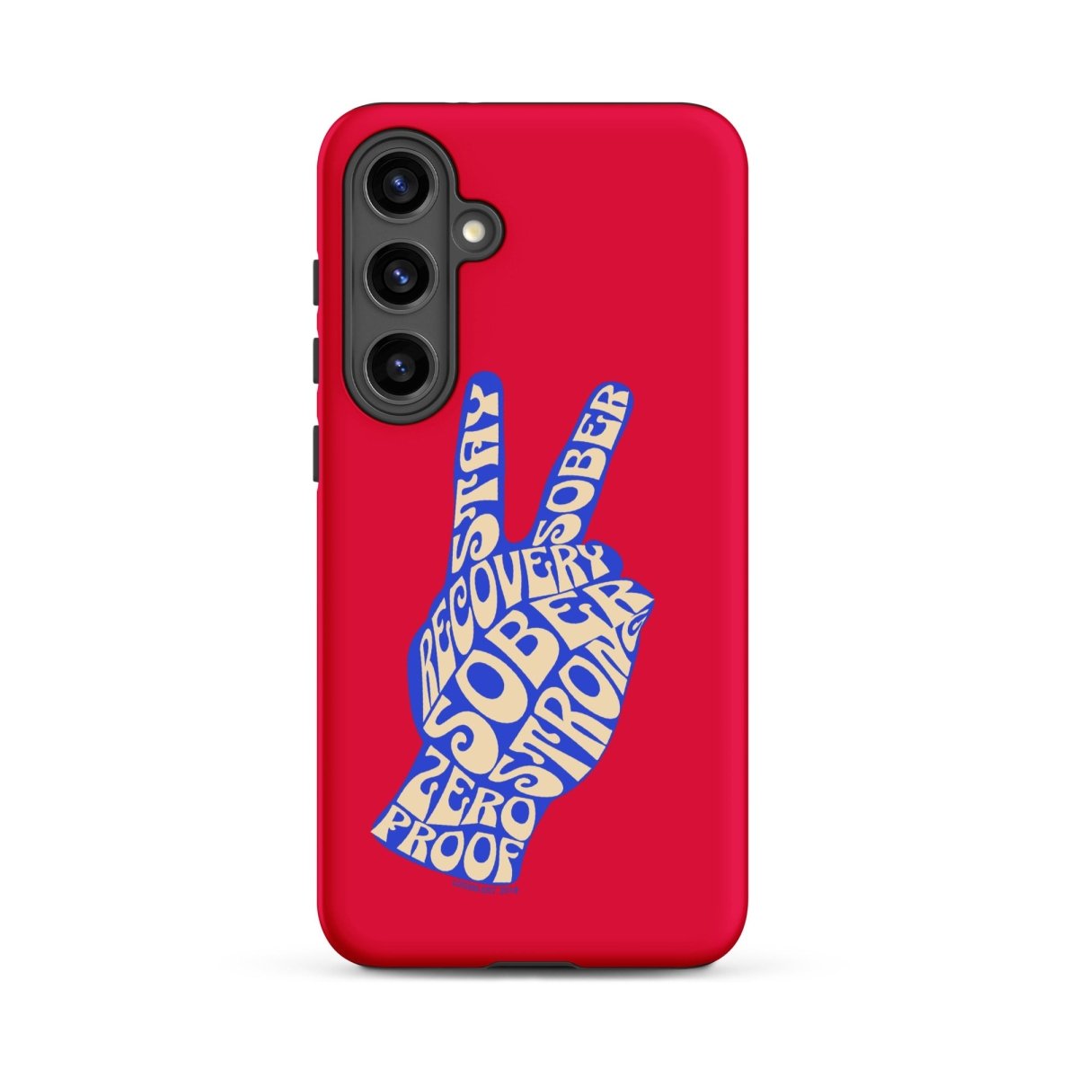 Peace & Sober Recovery Phone Case featuring the design (view 21)