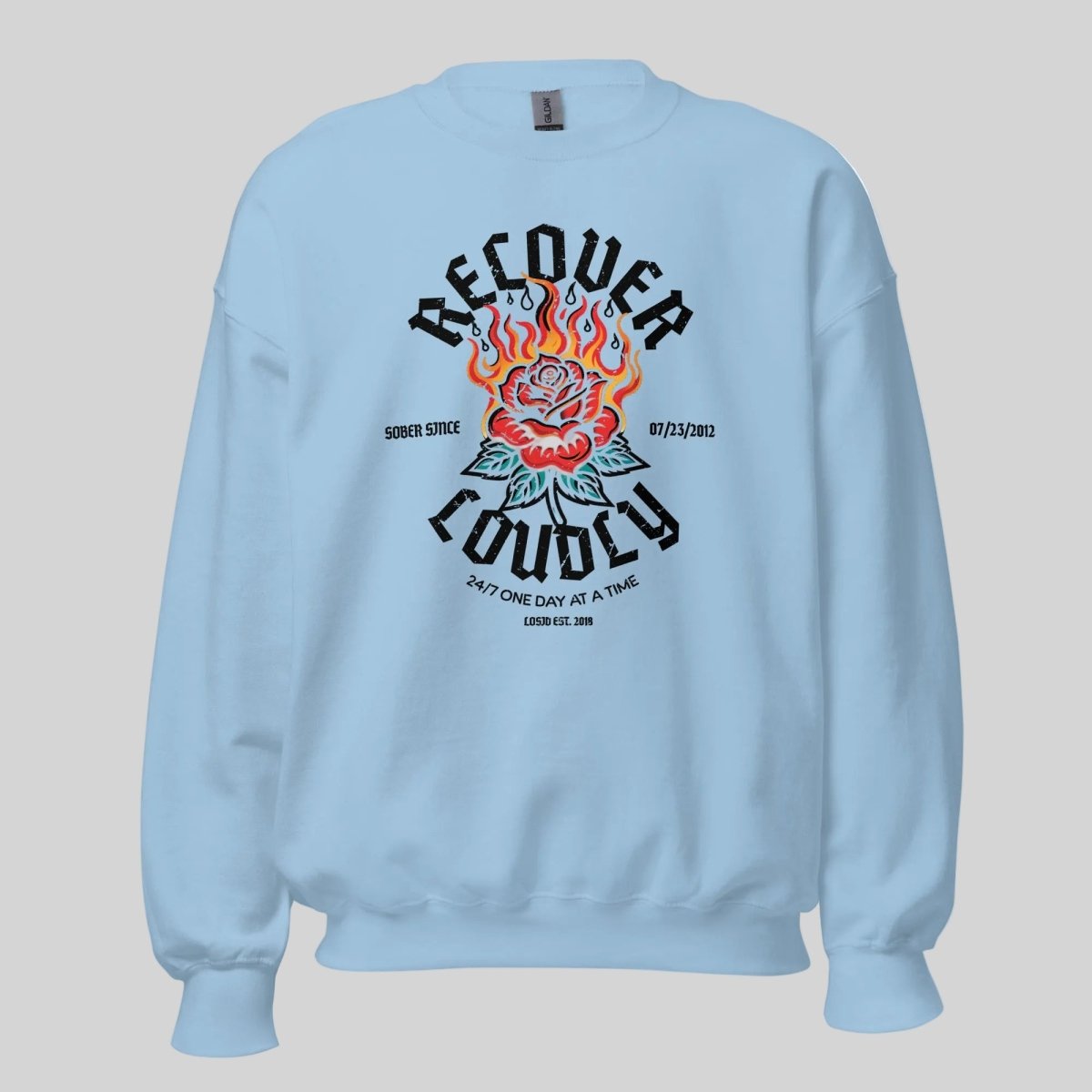 Sobriety Recovery Hoodie side view (view 26)