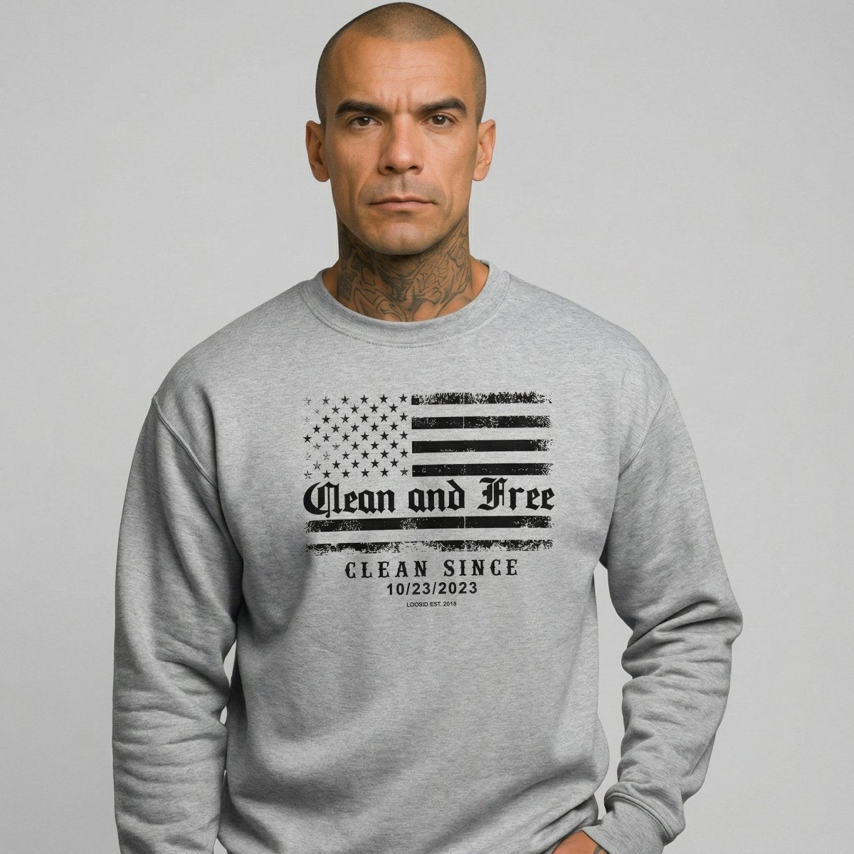 Sobriety Recovery Hoodie fit detail (view 19)