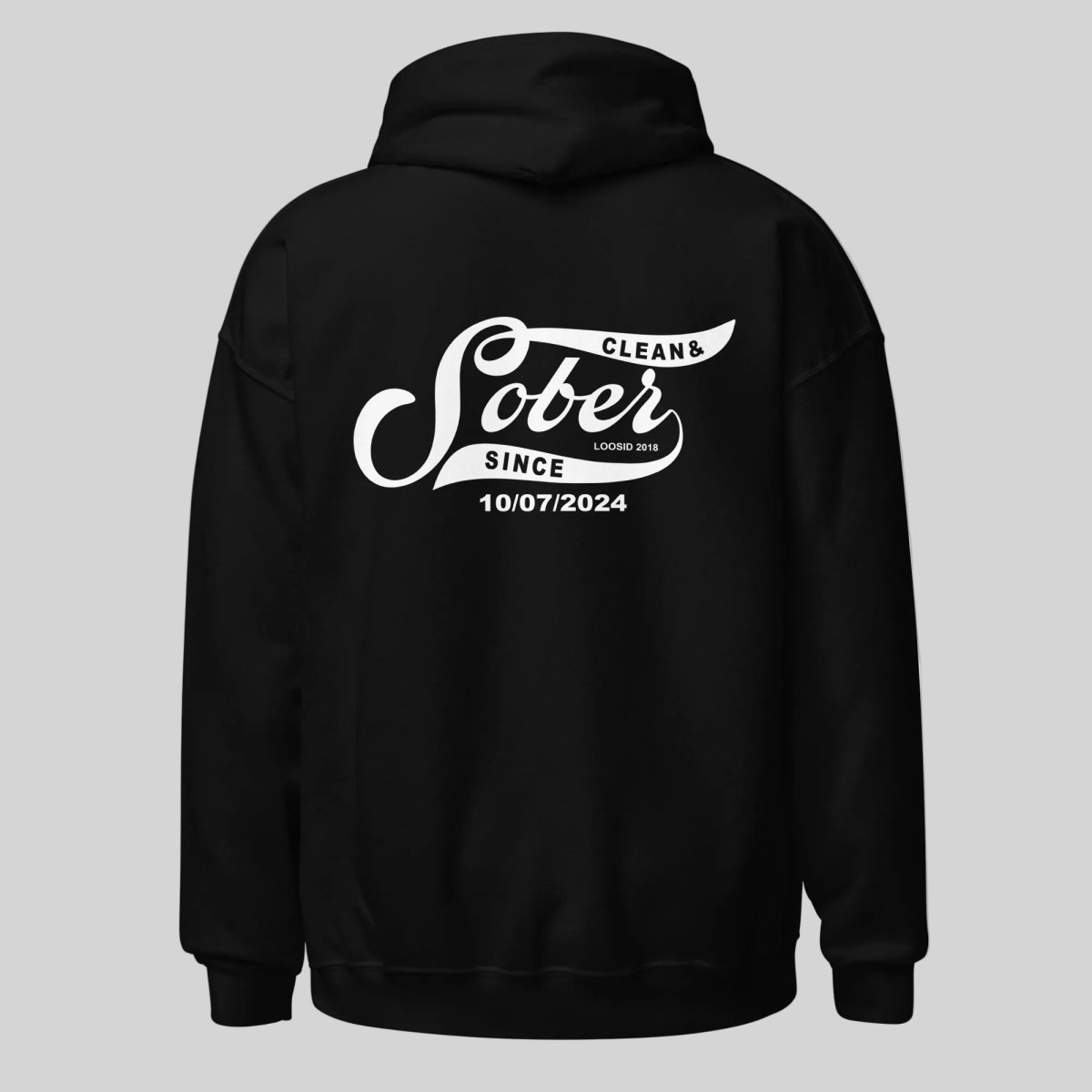 Sober Since Recovery Hoodie side view (view 6)