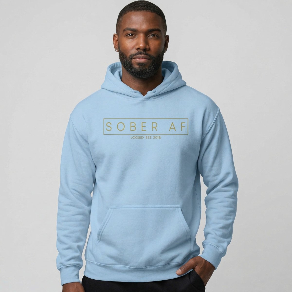 Sober AF Recovery Hoodie graphic detail (view 14)