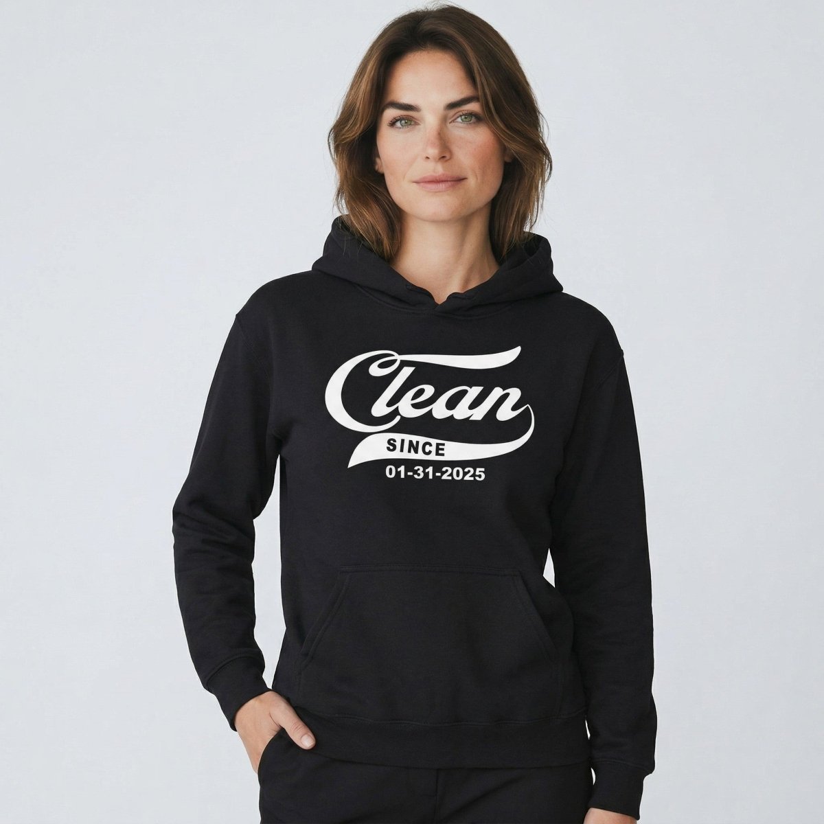 Clean Since Sober Recovery Hoodie product photo (view 30)