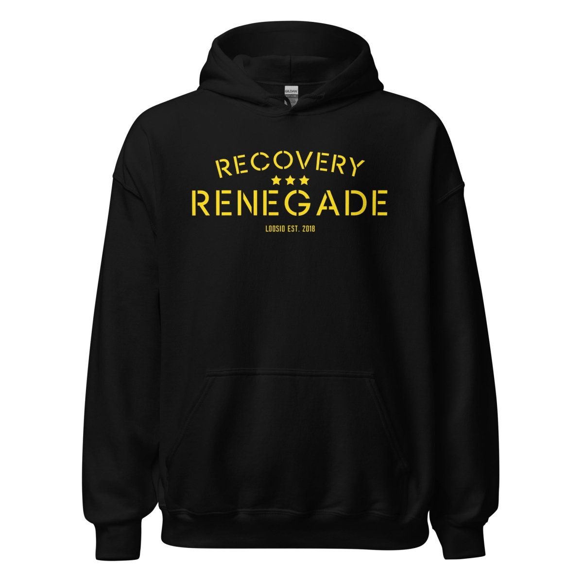 Thankful Recovery Renegade Recovery Hoodie flat lay styled image (view 3)