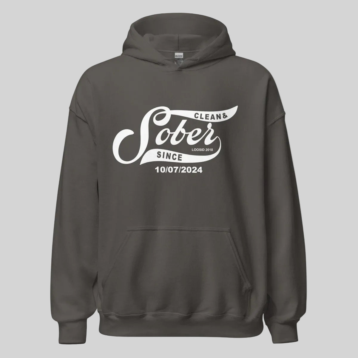Sober Since Recovery Hoodie packaging detail (view 28)