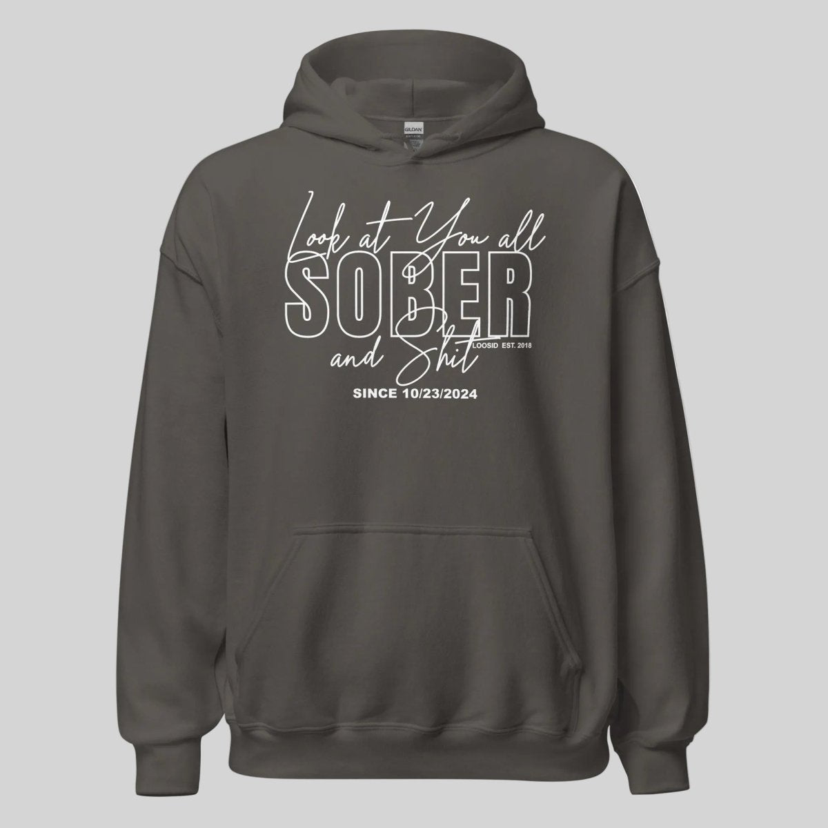 Look at You Sober Recovery Hoodie graphic detail (view 14)