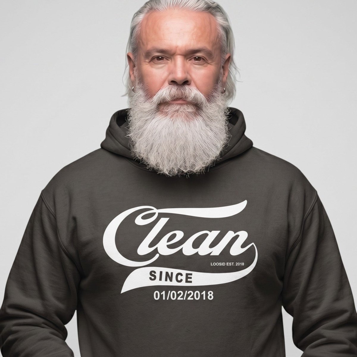 Clean Since Recovery Hoodie packaging detail (view 38)