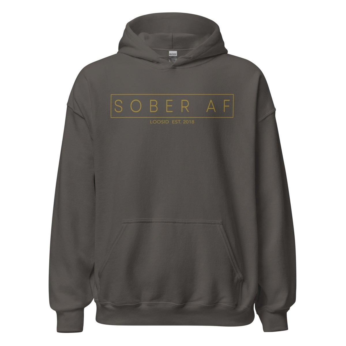 Sober AF Recovery Hoodie fit detail (view 9)