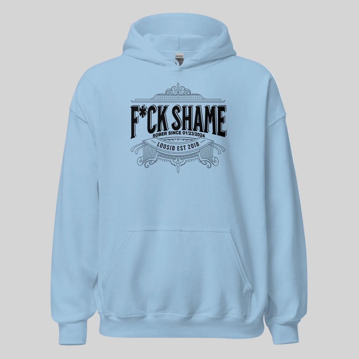F*ck Shame Recovery Hoodie lifestyle view (view 25)