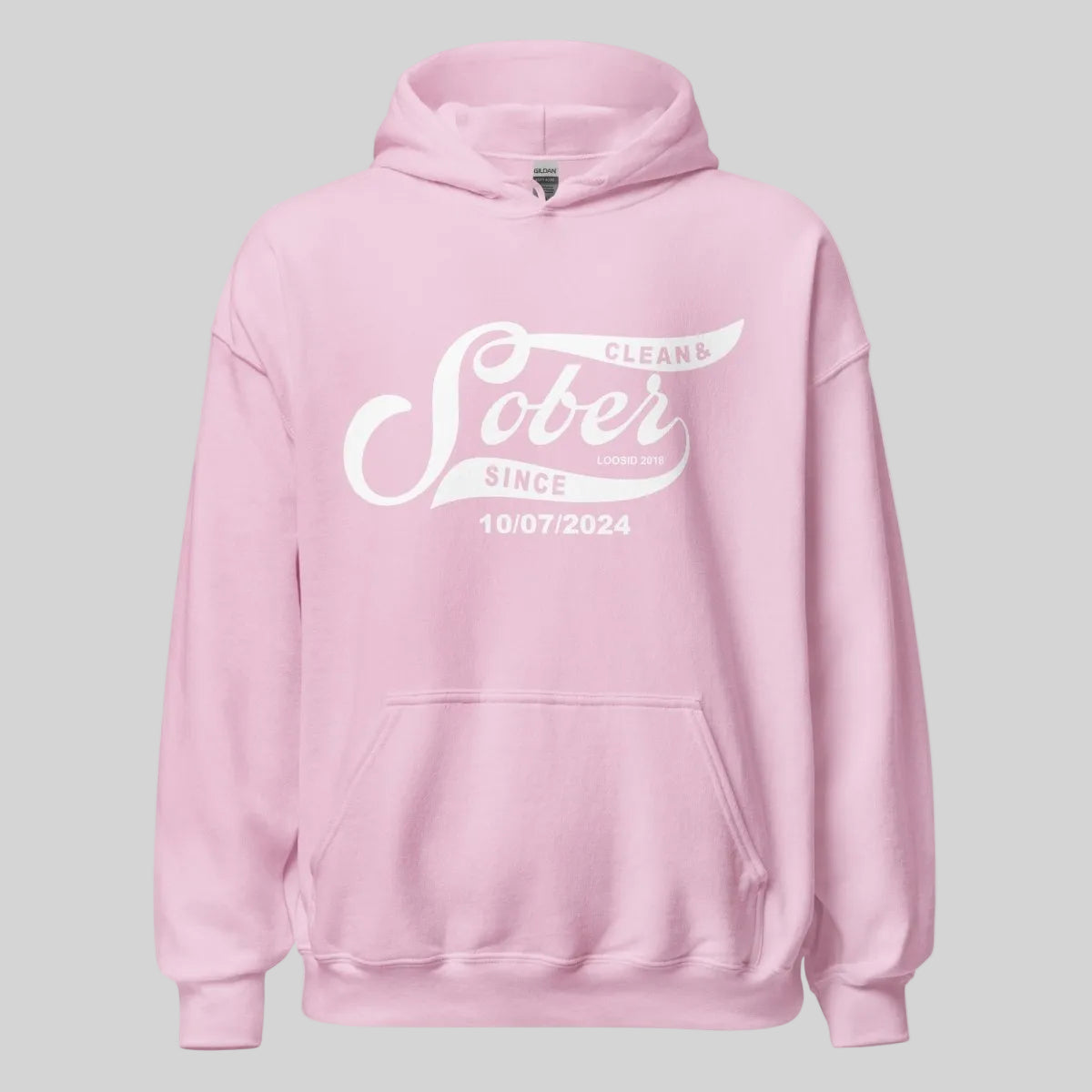 Sober Since Recovery Hoodie side view (view 16)