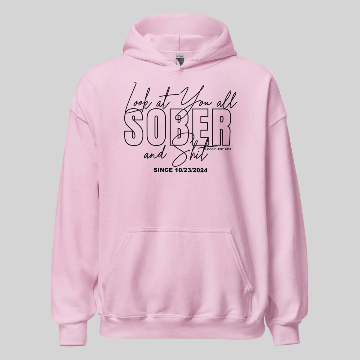Look at You Sober Recovery Hoodie graphic detail (view 34)