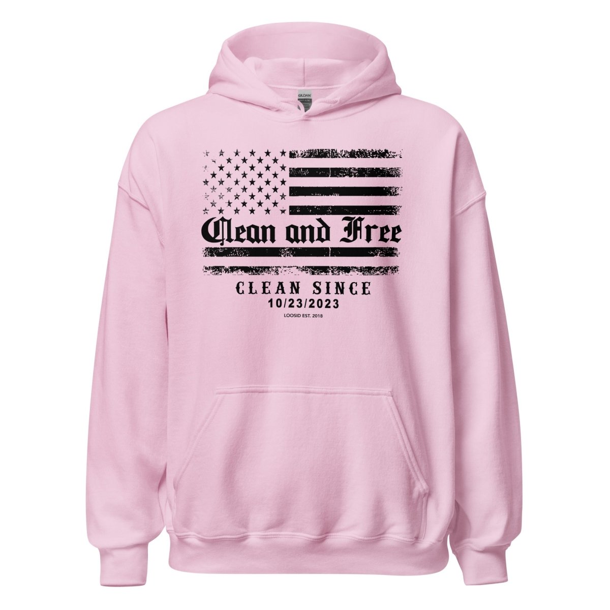 Clean and Free Custom Recovery Date Recovery Hoodie graphic detail (view 24)