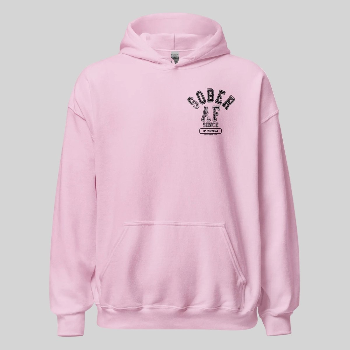 Sober AF Recovery Hoodie lifestyle view (view 25)